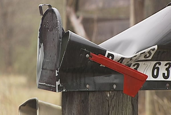 Smashed mailbox